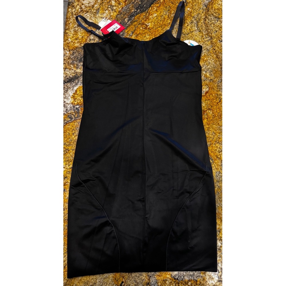 Spanx SmartGrip Open-Bust Full Slip 10178R Very Black XL NWT
